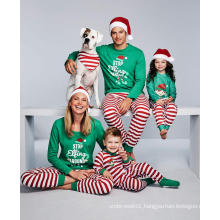 Family Christmas pijamas de navidad para familia Striped Sleepwear Clothes wholesale boys pajamas men cotton family pyjamas